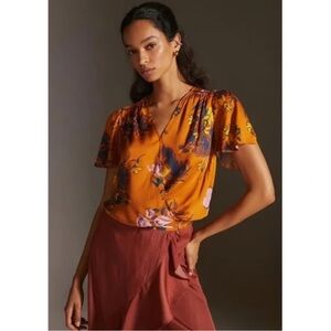 NWT Tiny by Anthropologie Venus Top in a floral